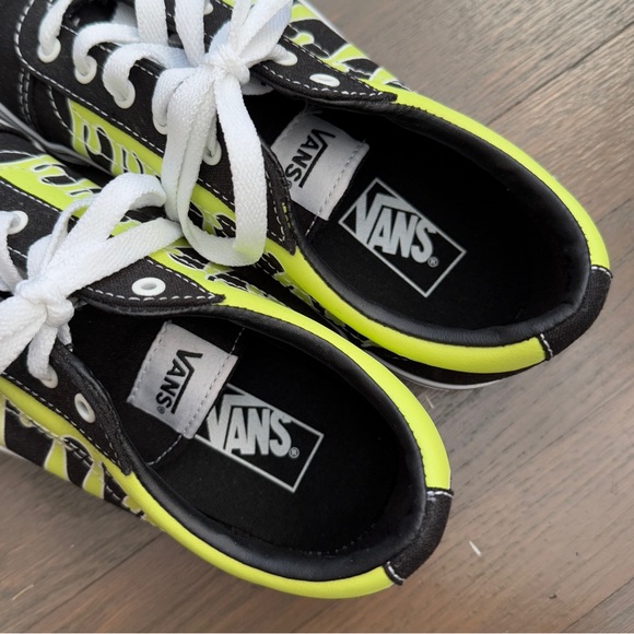 Vans kid’s ward drip slime glow sneakers size 5Y 6.5W - Picture 8 of 9